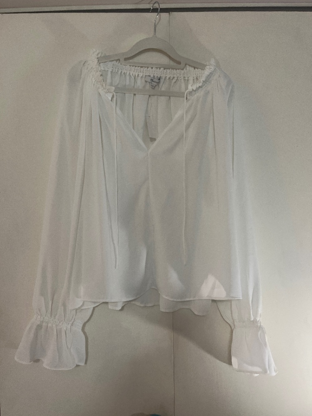 Ivory peasant blouse